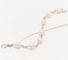 Add a touch of elegance to any outfit with this Forzatina chain bracelet. Lustrous cultured freshwater pearls radiate a soft, iridescent glow that catches the light from every angle. From Honora. Wrap Bangles, Station Bracelet, Freshwater Cultured Pearls, Cultured Pearls, Gold Plated Sterling Silver, Chain Bracelet, Freshwater Pearls, Design Elements, Diamond Cuts