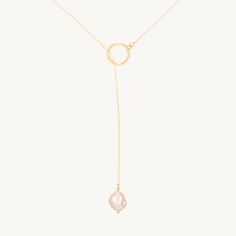 From Faris, master of sculptural yet easy-to-wear jewelry, a perfect lariat necklace to throw on with anything. A pearl drop completes the look. Accessories Jewelry Necklace, Lariat Necklace, Pearl Drop, Jewelry Accessories, Pick Up, In Store, Jewelry Necklaces, Yellow Gold, Sculpture