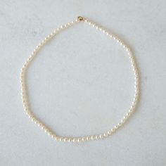 14-Karat yellow gold clasp Freshwater pearl necklace is 14" in length Pearls are approximately 4mm each Baby Pearls, Freshwater Pearl Necklace, Mood Board Fashion, Freshwater Pearl Necklaces, It Takes, Delicate Bracelet, Made It, Fresh Water, Freshwater Pearls