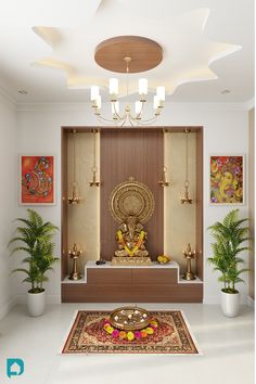 Pooja Room Decoration Ideas Pooja Room Decoration Ideas, Small Pooja Room Ideas, Pooja Room Ideas Indian, Pooja Room Decoration, Indian Room, Indian Room Decor, Mandir Design, India Home Decor, Temple Design For Home