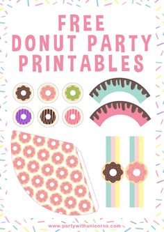 free donut party printables