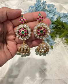 Jadau kundan * For any Questions/Queries Plz WhatsApp 224-542-0960 * All Items Ships From Dublin California Jeweled Chandbali Jhumkas For Festivals, Festive Chandbali Jeweled Jhumkas, Festive Jeweled Chandbali Jhumkas, Festival Jeweled Chandbali Jhumkas, Festive Kundan Jeweled Chandbalis, Bollywood Style Kundan Jeweled Danglers, Bollywood Style Jeweled Kundan Danglers, Festival Jeweled Kundan Chandbalis, Jeweled Jhumkas For Festive Occasions