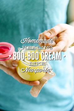 Simple easy homemade neosporin. Get the recipe and learn how to make your own homemade boo boo cream. Healing and easy to make neosporin-like cream.