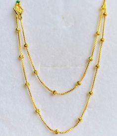 Bead beady box chain necklace, 916 Yellow Gold GOLD PURITY : 916 gold purity Weight: 4-4.50 grams Size : Appx 16-17 Length Colour : YELLOW GOLD Width : pls see pic with ruler Hallmark: Hallmarked 916 stamp Hook: '' S hook Design : beautiful on its own beady necklace Authentic 916 Gold FAQs Q: Is it real gold? A: yes it's real authentic genuine 916 gold Q: can pawn? A: yes it's pawnable ⭐️GoForGold⭐️ Yellow Gold Plated Round Beads Chain Necklace, Yellow Gold Box Chain Necklace With Beads, Yellow Gold Necklace With Box Chain And Round Beads, Yellow Gold Plated Chain Necklace With Round Beads, Yellow Gold Beaded Chain Necklace With Round Beads, Yellow Gold Beaded Chain Necklace, Gold Box Chain Necklace With Round Beads, Gold Necklace With Box Chain And Round Beads, Yellow Gold Satellite Chain Necklace With Round Beads