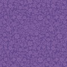 a purple wallpaper with small flowers and leaves on the bottom, in shades of lavender