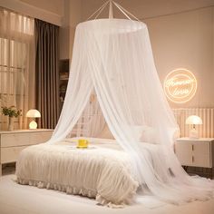 bed canopies curtains frame tent for soft girl aesthetic bedroom roomtery Aesthetic Bed Canopy, Princess Bed Canopy, Bed Canopy With Lights, Pink Canopy, Girls Canopy, Princess Canopy Bed, Magic Room, Simple Bed Designs, Aesthetic Bed