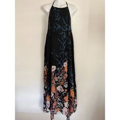 This Gorgeous Dress Is Still Brand New With Tags!! No Rips, Tears Or Discolorations Noted. So Beautiful! Note The Length, It Is Full Length. See Photos For Approx. Measurements. Free People Waterlily Dress, Black Floral Embroidered Beach Maxi Dress, Black Bohemian Floor-length Dress, Free People Black Dress, Free People Black Dress With Flowers, Free People Maxi Dress, Dresses Backless, Free People Dress, Black Maxi Dress