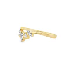 Add this regal 14k yellow gold crown ring from Gilded by G.St to your stack, showcasing baguette and round brilliant diamonds. • 14k yellow gold • 0.12tcw baguette & round brilliant diamonds • Band width: 4.5mm, band thickness: 1mm • In stock in size 6.5. Additional sizes are made to order Fine Jewelry Gold Cluster Ring With Baguette Cut, Gold Cluster Ring With Baguette Cut And Prong Setting, Yellow Gold Cubic Zirconia Cluster Ring With Baguette Cut, Yellow Gold Cubic Zirconia Cluster Ring, Baguette Cut, Gold Baguette Cut Cluster Promise Ring, Yellow Gold Baguette Cut Cluster Ring With Cubic Zirconia, Yellow Gold Cluster Ring With Baguette Cut Cubic Zirconia, Gold Cluster Ring With Diamond Accents Baguette Cut, Gold Cluster Ring With Baguette Diamonds For Anniversary