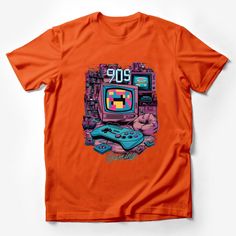 Retro Gaming T-Shirt, 90s Video Game Console Graphic Tee, Vintage Gamer Gift, Cool Nostalgic Gaming Apparel, Unisex Male T-Shirt Custom graphic T-Shirt.Customize your color 90s Retro Print Top For Streetwear, 90s Inspired Short Sleeve Screen Print T-shirt, 90s Inspired Short Sleeve T-shirt With Screen Print, Graphic Tee With Retro Print And Crew Neck, Graphic Tee With Crew Neck And Retro Print, 90s Inspired Short Sleeve Graphic T-shirt, 90s Style Short Sleeve Screen Print T-shirt, 90s Inspired Short Sleeve T-shirt With Graphic Design, 90s Inspired Graphic Print Short Sleeve T-shirt