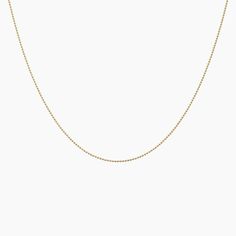 Cameron 18 in. Bead Chain Necklace - 14K Yellow Gold. Perfect on its own or paired with other necklaces in a chic stack, this lovely 18-inch bead chain is a wonderful addition to any everyday look. Bead Chain Necklace, Brilliant Earth, Bead Chain, Beaded Chain, Everyday Look, Pendant Jewelry, Jewelry Accessories, Chain Necklace, Yellow Gold