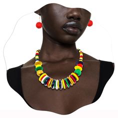 PRICES MAY VARY. African statement beaded necklaces set is crafted from wooden beads and threaded on a rope, this set offers both an authentic aesthetic and lasting flexibility. The wooden elements bring a piece of the African wilderness to your wardrobe Multilayer colors beads layered necklace length is 51+6cm/20+2.36 inches, the necklace is tailored to fit most women Artful and Adjustable Design: The vibrant array of colored wooden beads isn't just visually striking; the design is stretchable Beads Layered Necklace, Authentic Aesthetic, African Necklaces, Colorful Statement Necklace, Necklaces Set, African Necklace, Beaded Statement Necklace, Beaded Necklaces, Layered Necklace