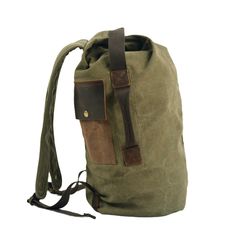 Vintage Canvas Backpack Stylish and Functional Travel Companion - Woosir Large Capacity Green Canvas Backpack, Green Canvas Backpack For Travel, Green Canvas Travel Backpack, Khaki Canvas Travel Bag, Khaki Standard Backpack With Canvas Lining, Khaki Canvas-lined Standard Backpack, Khaki Canvas Duffle Bag, Khaki Canvas Duffle Bag For Travel, Khaki Canvas Duffle Bag For Daily Use