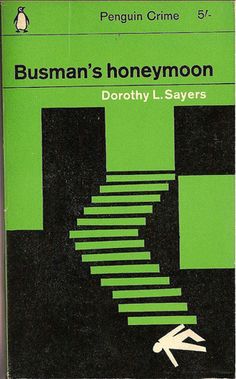 Penguin Book - Busman's Honeymoon. Designed by Romek Marber and illustrated by Romek Marber. #BookCover Penguin Book Covers, Cool Book Covers, Penguin Books Covers, Vintage Penguin, Novel Covers