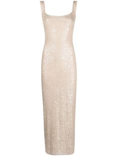 Atu Body Couture Sequinned Midi Dress - Farfetch Couture, Haute Couture, White Sequin Dress, Sheer Gown, Couture Outfits, Dream Wedding Ideas Dresses, Royal Outfits, Sparkle Dress, Beaded Gown