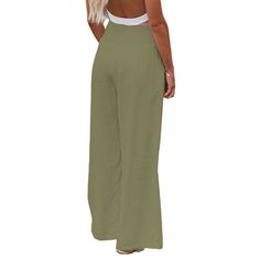 Army Green Pleated High Waist Casual Pants Bottoms Pants, Army Green, Casual Pants, High Waist, High Waisted, Pants, Green, Trousers