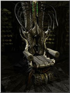 Garage Furniture, I Can Only Imagine, Gothic Furniture, Gothic Fantasy Art, Fantasy Props, Goth Home, Art Chair