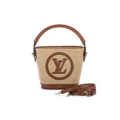 Louis Vuitton sold out worldwide petit bucket tote. Raffia bag with caramel leather trim. Handle drop 4.5". Shoulder drop 20" adjustable. Comes with original dust cover and box. Shopping Monogram Canvas Top Handle Bucket Bag, Designer Monogram Canvas Bucket Bag With Top Handle, Designer Monogram Canvas Bucket Tote Bag, Monogram Canvas Bucket Bag With Detachable Handle, Luxury Tan Bucket Bag With Handles, Monogram Canvas Bucket Bag With Leather Handles, Designer Straw Bag With Handles, Brown Monogram Canvas Top Handle Bucket Bag, Brown Monogram Canvas Bucket Bag With Detachable Handle