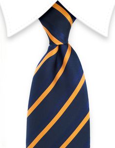 Wavey Striped Necktie – GentlemanJoe Orange Business Tie, Multicolor Standard Tie For Semi-formal Occasions, Classic Multicolor Office Ties, Orange Formal Suit And Tie Accessories, Classic Orange Ties For Business, Classic Orange Tie For Business, Orange Standard Tie For Business, Orange Standard Business Tie, Elegant Orange Tie For Business