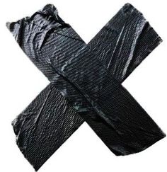 an image of black duct tape on white background