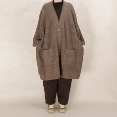 "Women's Wool Cardigan Kintted Long Sweater, Knitted Duster Maxi Outwear Loose Sweater Coat, Soft Warm Plus Size Long Jackets With Pockets SIZE LIST FREE SIZE: Bust:186CM/73.2\" Length:93CM/36.6\" This is washing instructions: Suitable for hand wash or machine washing softly Do not bleach Iron on low heat PCE dry cleaning available Tumble dry with low heat Shipping Policies: All orders will take the fastest express delivery no extra shipping. Usually 15-20 days to arrive US. To Europe usually 15-25 days. Other countries usually 15-30 days. Safe and quick. Return Policy Kindly cntact us for returning address. You can return the item to my address. When we receive the item may refund for the price of items. Thank you for your love:-)" Long Sweater, Sweater Coat, Loose Sweater, Wool Cardigan, Embroidered Shirt, Sweater Coats, Long Sweaters, Cardigans For Women, Sweater Outfits