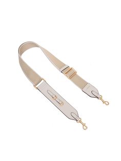 Editor's NotesJOY GRYSON's accessory is good to match with other casual bags.- White and beige tone- Gold metal used- Wide strap- Light weight- Practical itemMeasurements(in.)- Size: 1.49 * 31.88 ~ 48.81 in.- Weight: 118 gComposition & Care- Upper: Natural cowhide / Webbing: 100% polyester- Avoid direct heat and moisture- Professional cleaning is recommendedDesigner- by JOY GRYSON Beige Rectangular Shoulder Bag Fashion Accessory, Beige Rectangular Shoulder Bag, Beige Shoulder Bag With Metal Hardware, Beige Satchel Shoulder Bag With Metal Hardware, Beige Satchel Bag With Metal Hardware, Beige Satchel Bag Strap For Everyday Use, Luxury Beige Bags With Metal Hardware, Luxury Beige Bag With Adjustable Strap, Beige Shoulder Bag With Brass Hardware