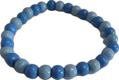 Adjustable Blue Beaded Bracelets With Wooden Beads, Blue Wooden Beaded Bracelets For Beach, Casual Light Blue Beaded Bracelets, Light Blue Beaded Bracelets With Round Beads, Blue Wooden Beads Bracelet, Casual Blue Hand-strung Bracelets, Casual Blue Hand-strung Beaded Bracelets, Blue Wooden Beaded Bracelets As Gift, Casual Blue Hand-strung Friendship Bracelets