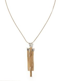 Deco Fringe Necklace Fringe Necklace, Christmas 2015, Shoes And Accessories, Accessories For Women, Dress Shirts, Base Metal, Banana Republic, Arrow Necklace, Gold Plate