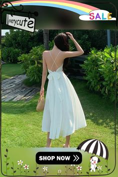 Women Dress Summer Spaghetti Strap Long Party Elegant Sundress Very Soft Fashion White Simple Beachwear Sexy Pure Vestidos Elegant Sundress, Summer Spaghetti, Soft Fashion, Fashion White, Dress Summer, Women Dress, Summer Dresses For Women, Sundress, Spaghetti Strap