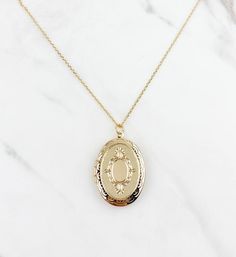 Large Locket necklace oval Locket necklace gifts for her | Etsy Gold Pendant Locket Necklace With Delicate Chain, Dainty Gold Oval Locket Necklace, Elegant Oval Locket Necklace As A Gift, Elegant Oval Locket Necklace For Gift, Gold Locket Necklace With Delicate Chain And Round Pendant, Gold Locket Necklace With Oval Pendant, Gold Locket Necklace With Delicate Round Pendant, Gold Oval Charm Necklace With Adjustable Chain, Dainty Gold-plated Locket Necklace