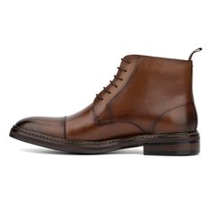 The Barnaby boot stands out with its intricate brogue details, epitomizing classic style. Its carefully designed lace-up construction ensures superior comfort and flexibility, making it a versatile choice for any occasion. Crafted with precision, the Barnaby combines elegance with practicality, offering a timeless look that never goes out of fashion. Whether for a casual day out or a formal event, these boots provide the perfect blend of sophistication and ease, making them an essential addition Classic Lace-up Chelsea Boots For Formal Occasions, Classic High-top Lace-up Boots, Classic Brogue Lace-up Boots For Derby, Brown Cap Toe Chukka Boots For Business, Brown Cap Toe Lace-up Boots With Brogue Detailing, Classic Brown Martin Boots For Business, Classic Ankle Boots With Laces, Brown Cap Toe Lace-up Boots For Derby, Brown Moc Toe Lace-up Boots For Business