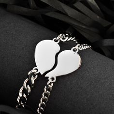 When ordering this product, You will receive Two Bracelets with Half Hearts! ✦ DETAILS: * Chain - stainless steel; * Connectors - stainless steel; * Size is adjustable. SIZES OF BRACELETS: Woman: length - 16 cm of the main chain and plus 5 cm of adjustment, width - 3,7 mm; Men's: length - 18 cm of the main chain and plus 5 cm of adjustment, width - 6 mm;  You can also measure the size of a girl's and a boy's wrist, write to us in a message, and we in turn will make bracelets individually for you Bracelet Couple, Couples Gift, Gift For Couples, Couple Bracelets, Matching Jewelry, Heart Gifts, Matching Bracelets, Steel Jewelry, Surprise Gifts