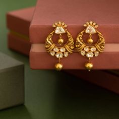 Buy Vachi Moissanite Chandbali Silver Earrings | Paksha Luxury Chandbalis With Intricate Design For Reception, Luxury Gold Chandbalis For Reception, Luxury Traditional Chandbali Earrings, Luxury Gold Chandbalis For Festive Occasions, Elegant 22k Gold Luxury Chandbalis, Luxury Gold Chandbalis For Ceremonial Occasion, Luxury 22k Gold Elegant Chandbalis, Traditional Luxury Gold Chandbalis, Elegant Oxidized Earrings For Ceremonial Occasion