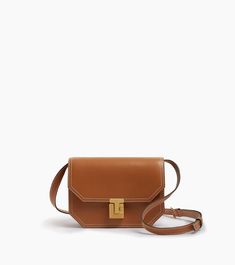 Rose small shoulder bag in smooth leather Metal Accessories, Small Shoulder Bag, Leather Working, Full Grain Leather, Cowhide Leather, Smooth Leather, Leather Shoulder Bag, Shoulder Strap, Textiles