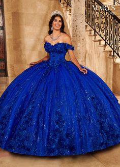 Cap Sleeves Quinceanera Dress by Alta Couture MQ3093 – ABC Fashion Royal Blue Quince Dress, Blue Quince Dress, Royal Blue Quinceanera Dresses, Royal Blue Quinceanera, Xv Dresses, Quincenera Dresses, Blue Quinceanera, Mexican Quinceanera, Quinceanera Themes Dresses