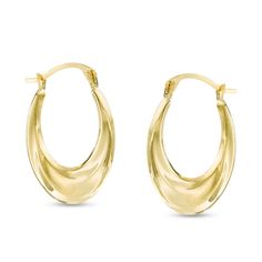 Classic and dainty, these hoop earrings go from easy to elegant. Crafted in warm 14K gold, each earring features just a bit of twist to catch the light. Polished to a bright shine, these hoops secure with latch backs. Skull Jewelry Women, Cupcake Jewelry, Buy Earrings Online, Tiffany And Co Necklace, Gold Aesthetic, Buy Earrings, Nickel Free Earrings, Buy Necklace, Free Earrings