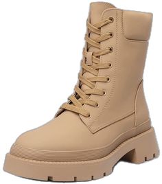 Beige Combat Boots For Winter, Beige Platform Lace-up Boots For Spring, Beige Platform Lace-up Boots, Spring High Ankle Synthetic Combat Boots, Trendy Beige Martin Boots For Spring, Beige Lace-up Combat Boots For Spring, Synthetic High Ankle Combat Boots For Spring, Beige High Ankle Combat Boots For Spring, Spring Beige Lace-up Combat Boots