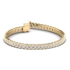 Bracelets 14K & 18K Gold and Emerald Cut Diamond 7-8 ct Tennis Bracelet Bezel Set, Lab Grown (Copy) Emerald Cut Diamond Bracelet, Gold And Emerald, Halo Band, Bezel Set Earrings, Signature Bracelet, Always Forever, Diamond Stacks, Bridal Diamond Jewellery, Diamond Tennis Bracelet