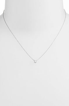 Bony Levy Liora Solitaire Diamond Pendant Necklace (Nordstrom Exclusive) | Nordstrom Simple Silver Jewelry, Solitaire Diamond Pendant, Bony Levy, Diamond Guide, Square Pendant, Solitaire Diamond, Diamond Pendant Necklace, Diamond Solitaire, Diamond Pendant