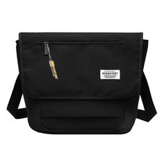 Spacious-Black-Messenger-Bag-front Casual Satchel With Anti-theft Pocket, Black Large Capacity Travel Bag For Office, Multifunctional Large Capacity Crossbody Shoulder Bag, Black Large Capacity Briefcase For School, Versatile Travel Shoulder Bag, Multifunctional Rectangular Business Travel Bag, Modern Black Satchel For School, Black Crossbody Laptop Bag For School, Multifunctional Satchel Bag With Zipper Pocket