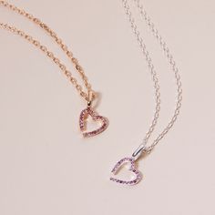 Our new Pink October M Charm Necklace is the Merci Maman Heart, in a new limited edition Pink Crystal for Pink October. This re-designed classic will add a pop of pink sparkle to all your Merci Maman jewelry.18K Champagne Gold Plated or 925 Sterling SilverPink October M Charm: 0.4x0.3 Charms are removable from this chain and can be worn on all Merci Maman chain lengthsSent with love in a complimentary gift box Elegant Pink Sterling Silver Heart Necklace, Elegant Pink Open Heart Necklace, Pink Heart Cut Necklaces, Perfect Gift For Her, Pink Open Heart Jewelry For Valentine's Day, Pink Heart Cut Necklace As Gift For Her, Fine Jewelry Pink Heart Charm, Pink Double Heart Sterling Silver Necklace, Pink Sterling Silver Double Heart Necklace, Pink Sterling Silver Heart Necklace, Dainty Style