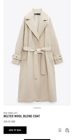 Winter France, Cream Trench Coat, Mon Dressing, Vision Book, Oversized Wool Coat, Pastel Grey, Coat Trends