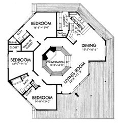 the floor plan for a small cabin