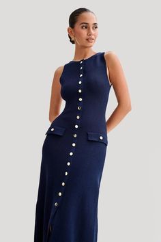 Embrace timeless elegance with our Sleeveless Bodycon Knitted Long Dress, tailored for the modern woman who values both comfort and style. Crafted from premium, breathable knit fabric, Button Maxi Dress, Stylish Midi Dress, Georgia Dress, Ribbed Maxi Dress, Long Knitted Dress, Mid Calf Dresses, Round Neck Dresses, Maxi Knit Dress, Women Maxi