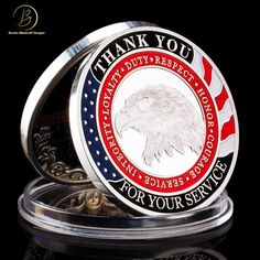 an american eagle coin with the words thank you for your service