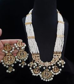 Most eligible gift for someone you love and someone very special for you. Best gift for your anniversary. Best gift for her Birthday. Necklace : 1 Earrings : 1pair. Anniversary Kundan Necklace With Tilla Detailing, Kundan Chandbali Necklaces For Gift, Kundan Chandbali Necklaces As Gift, Festival Tilla Necklaces For Anniversary, Temple Jewelry Sets As Eid Gifts, Kundan Necklace For Anniversary And Festivals, White Kundan Jewelry Sets As Gift, Kundan Jewelry For Celebration, Temple Jewelry Sets For Eid Gift