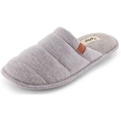 Introducing Floopi's Soft Knit slide Slippers, the perfect open back slippers for the Summer/Spring season. These slippers feature a stylish Basic look and Accent upper that not only looks great but also provides comfort and support. With memory foam that molds to your feet, you can say goodbye to tension and worries and hello to relaxation and comfort. These slippers are perfect for boosting your confidence and showing off your fashion sense, even when you're just lounging at home. Comfortable Indoor Slip-on Slides, Comfortable Winter Platform Slippers, Comfortable Cushioned Slide Slippers, Comfortable Gray Slippers With Textured Footbed, Comfortable Cushioned Mules For Indoor Use, Comfortable Cushioned Slippers For Lounging, Comfortable Cushioned Lounging Slippers, Comfortable Slide Mules With Cushioned Footbed, Gray Slippers With Cushioned Footbed