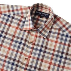 Named for the Texas city where Lucchese originated, this refined cotton shirt features a hidden button-down collar, open single-patch pocket with pen slot and a cowboy yoke in back for understated Western flair. A subtle, embroidered mirrored-L emblem on the left pocket and lower placket adds interest. Classic cowboy fit. Cowboy Fit, Classic Cowboy, Antonio Brown, Handcrafted Boots, Texas City, Handmade Boot, Brown Plaid, Button Down Collar, San Antonio