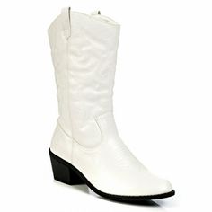 The Charles Albert Women's Embroidered Modern Western Cowboy Boots are made up of high-quality materials and combines the latest fashion with the country style of the "cowboy" boot. Shaft measures approximately 11" from arch, Platform measures approximately .25", and Boot opening measures approximately 16" around. This is a must have for any Cowgirl!! Perfect Boot for the Fall and Winter, as it provides comfort and style!! Charles Albert is a well-established fashion shoe brand that carries styl White Boots For Summer Western-themed Events, White Boots For Western-themed Summer Events, White Round Toe Boots For Country Events, White Country Boots For Fall, White Mid-calf Boots For Winter Rodeo, White Casual Boots For Rodeo, White Mid-calf Boots For Rodeo In Fall, Casual White Boots For Rodeo, White Mid-calf Boots For Fall Rodeo