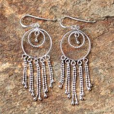 Thai Artisan Jewelry Sterling Silver Chandelier Earrings - Dream Protectors | NOVICA Beautiful Dream Catchers, Silver Chandelier Earrings, Silver Chandelier, Gift Wrap Box, Jewelry Sterling Silver, Chandelier Earrings, Artisan Jewelry, Drawing Inspiration, Sterling Silver Jewelry