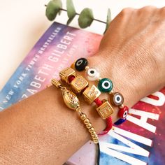 Multicolor Round evil Eye Bracelet Round Evil Eye, Color Bracelet, Eye Bracelet, Evil Eye Bracelet, Colorful Bracelets, Evil Eye, Beading, I Shop, Multi Color